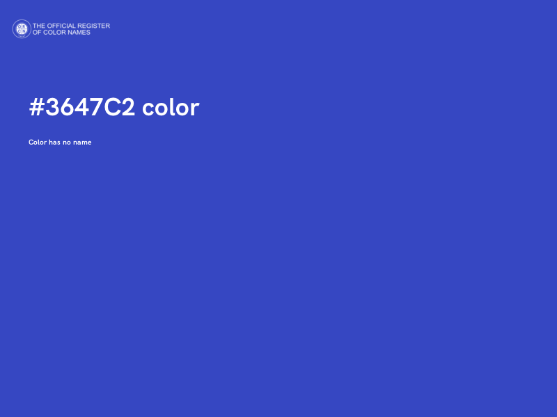 #3647C2 color image