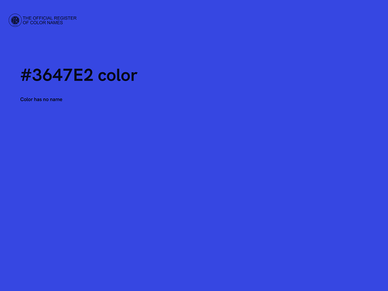#3647E2 color image