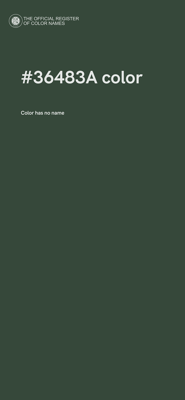 #36483A color image