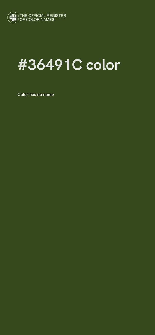 #36491C color image