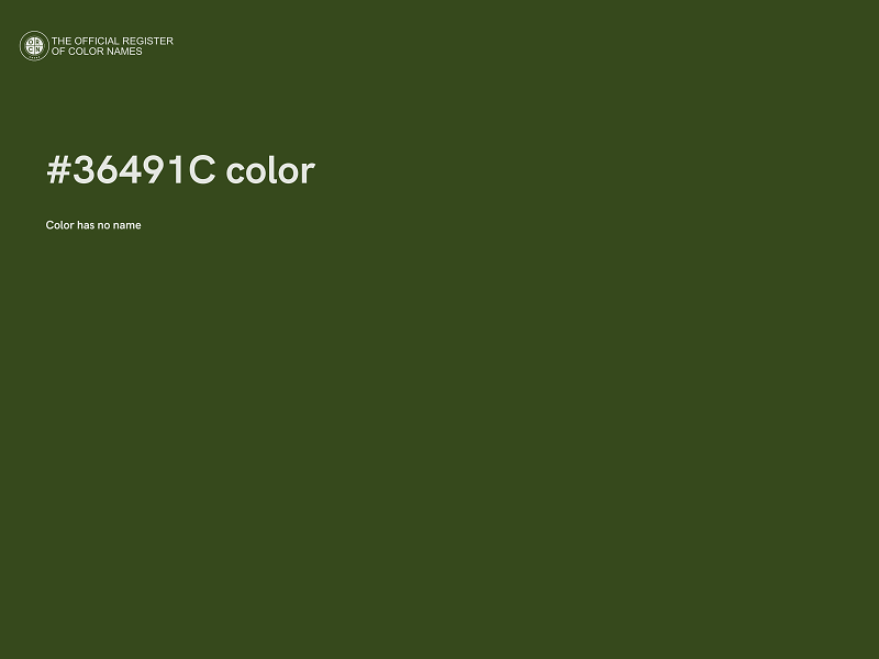 #36491C color image