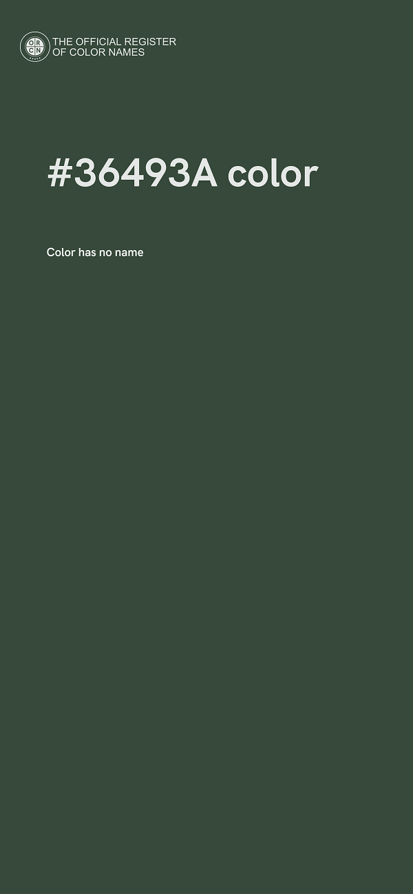 #36493A color image