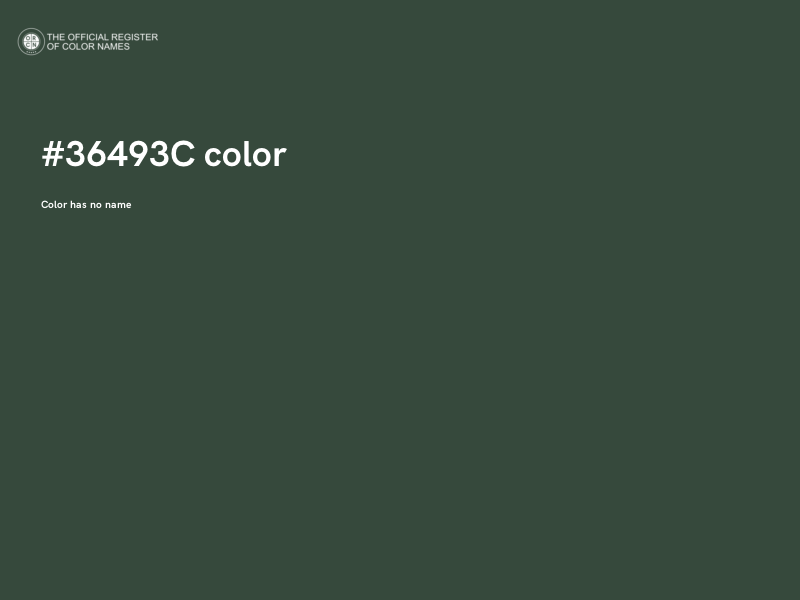 #36493C color image