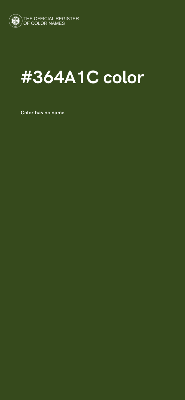 #364A1C color image