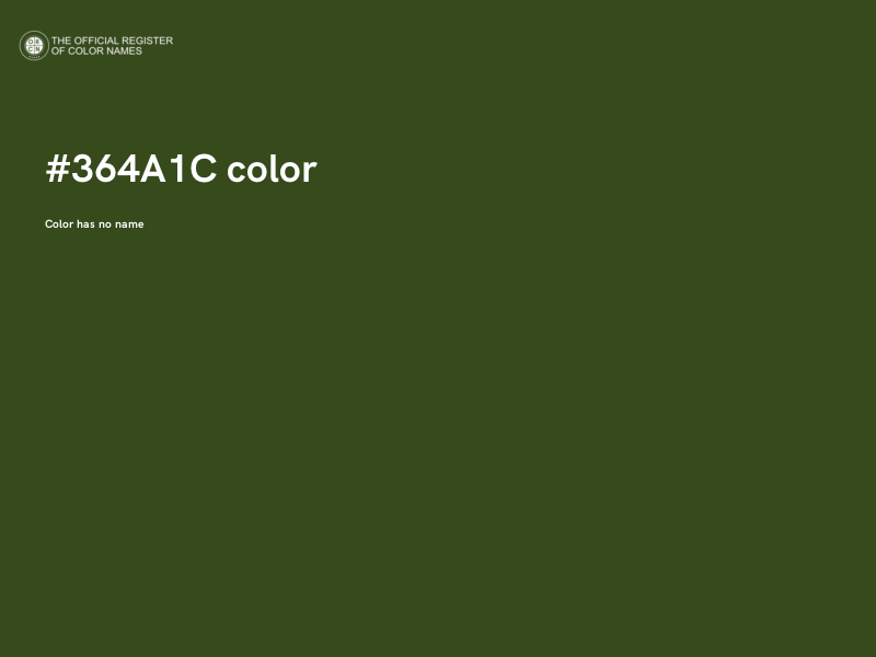 #364A1C color image