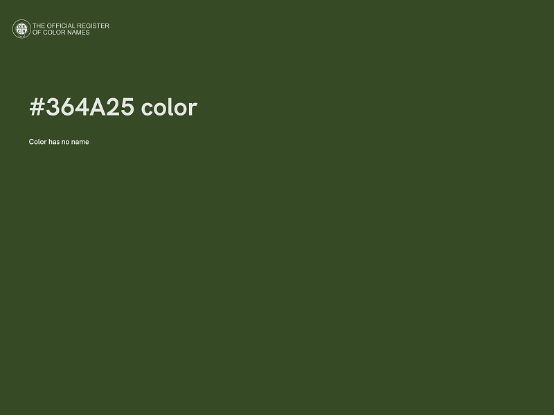 #364A25 color image