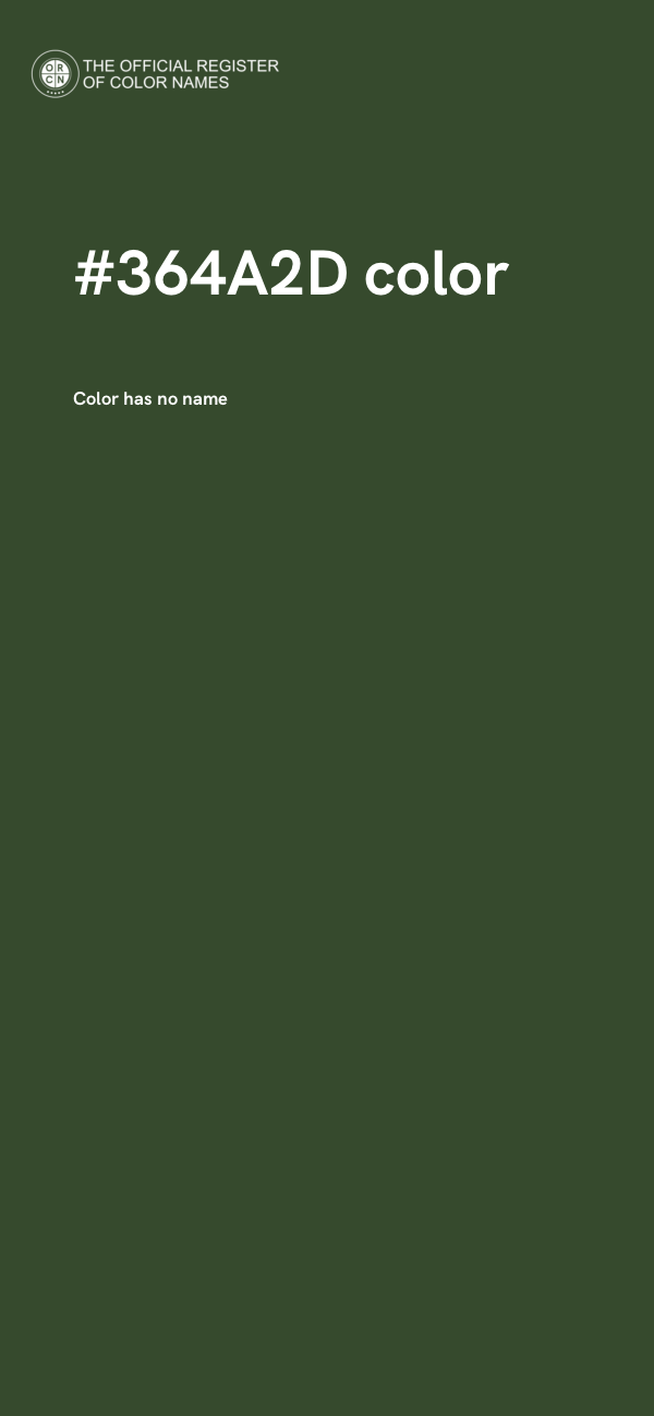 #364A2D color image