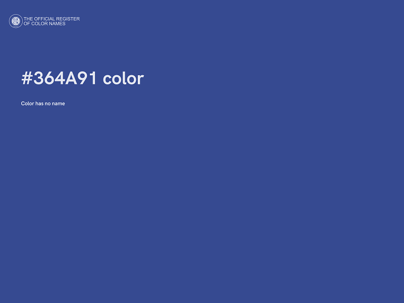 #364A91 color image