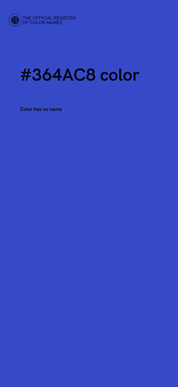 #364AC8 color image