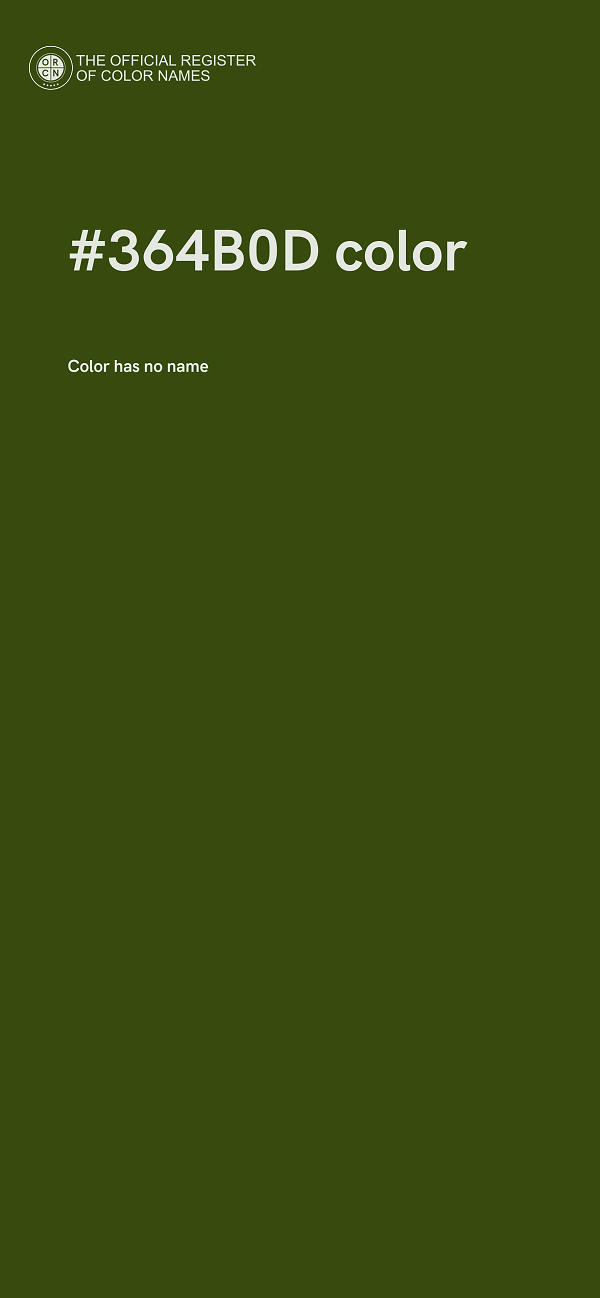 #364B0D color image