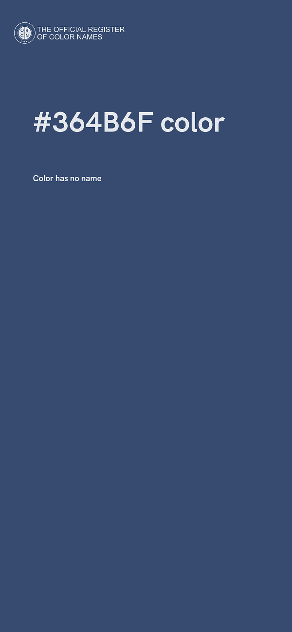 #364B6F color image