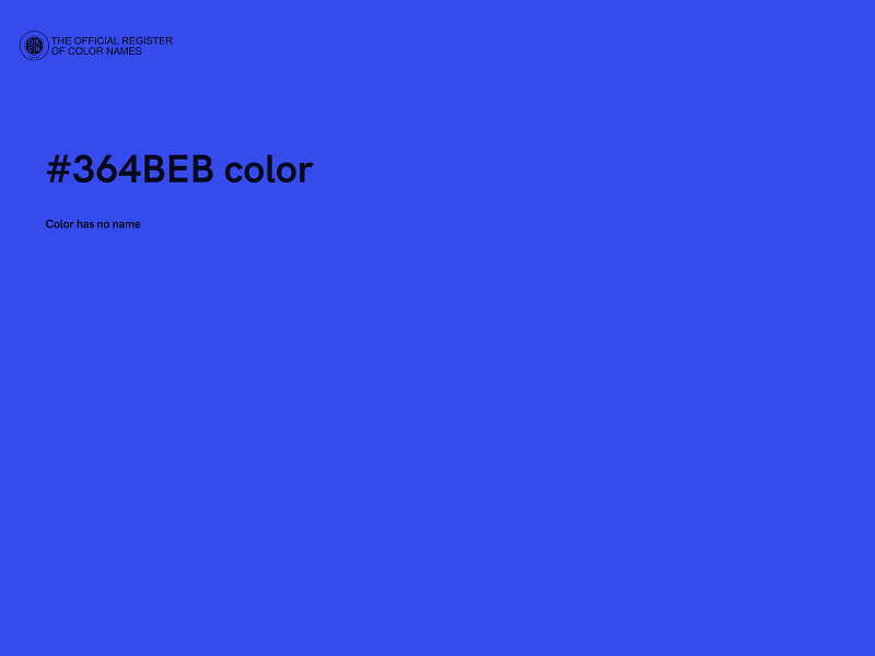 #364BEB color image