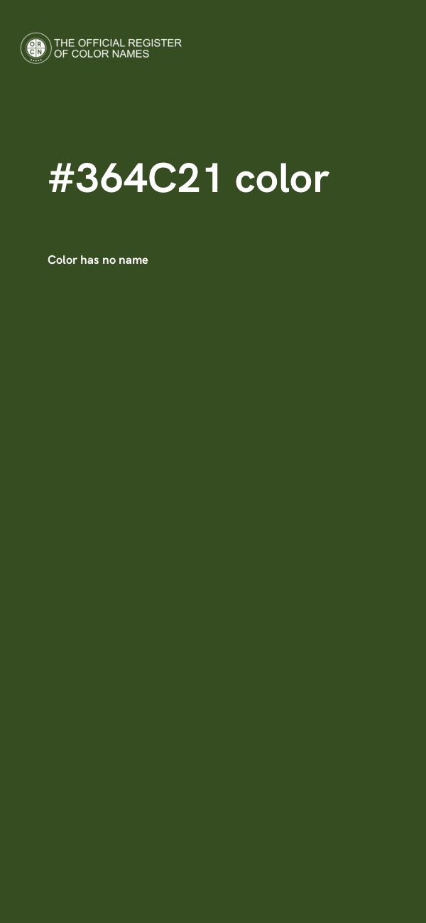 #364C21 color image