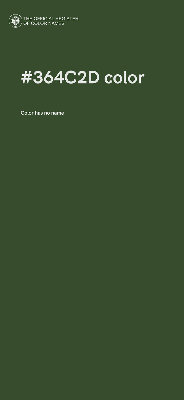 #364C2D color image
