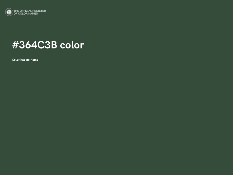 #364C3B color image