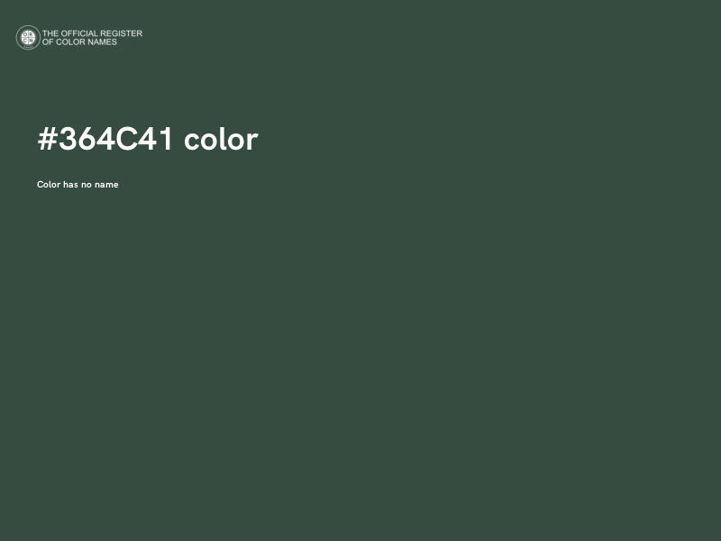 #364C41 color image