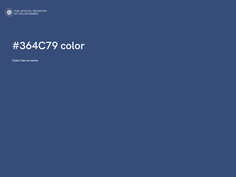 #364C79 color image