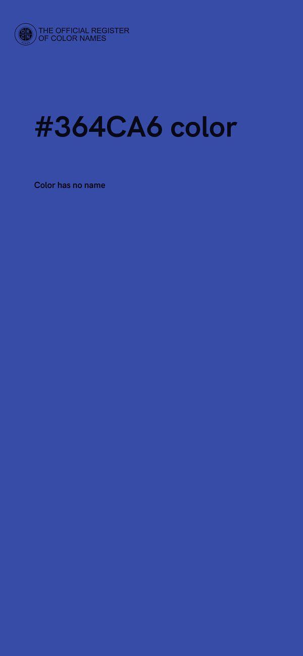 #364CA6 color image