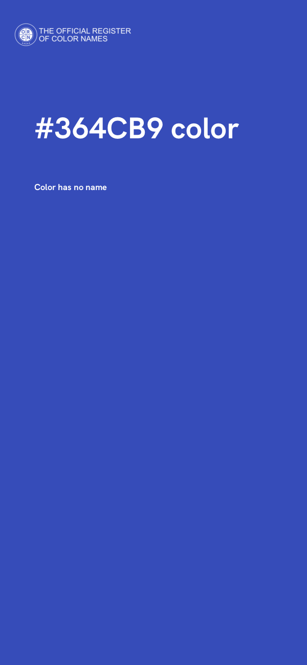 #364CB9 color image