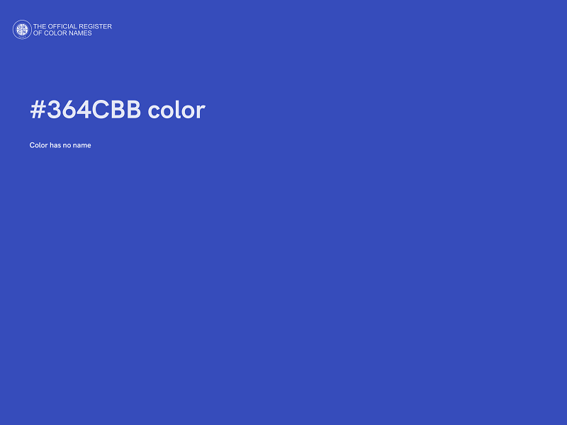 #364CBB color image