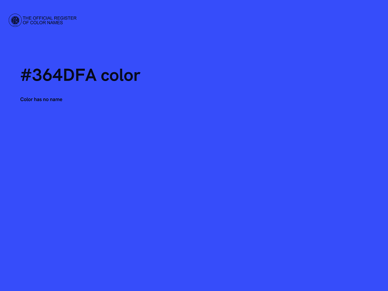 #364DFA color image