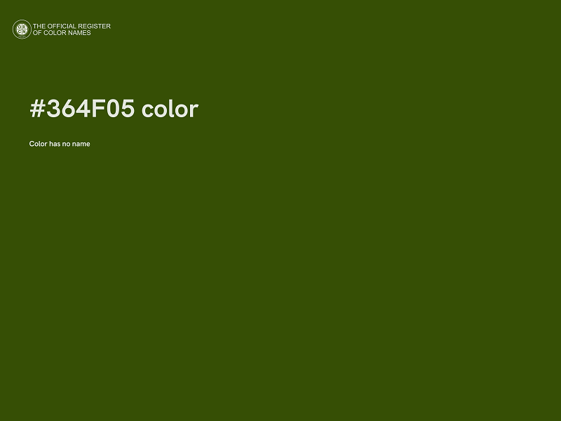 #364F05 color image