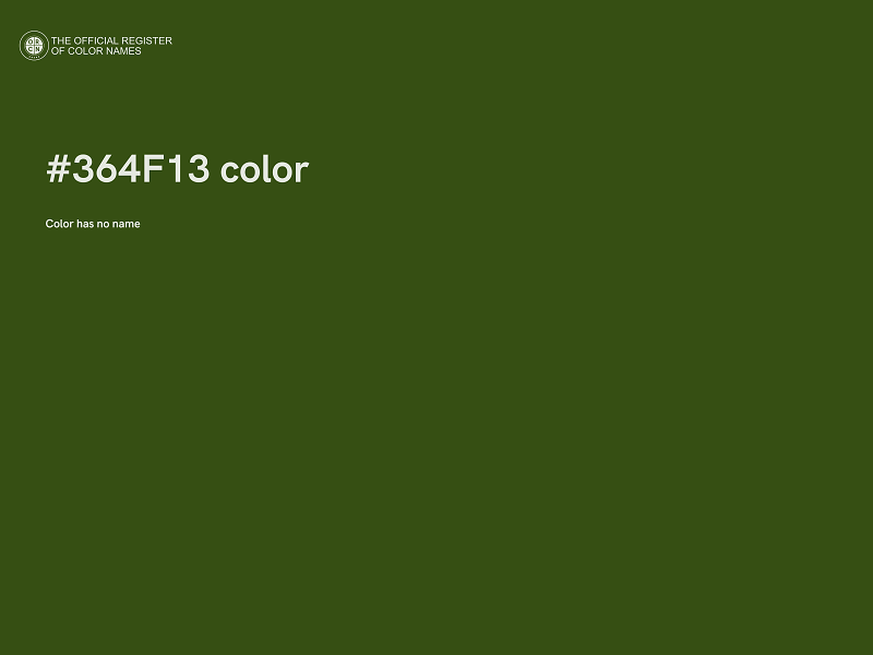 #364F13 color image