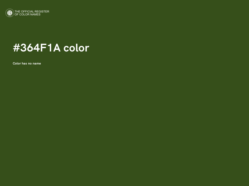 #364F1A color image