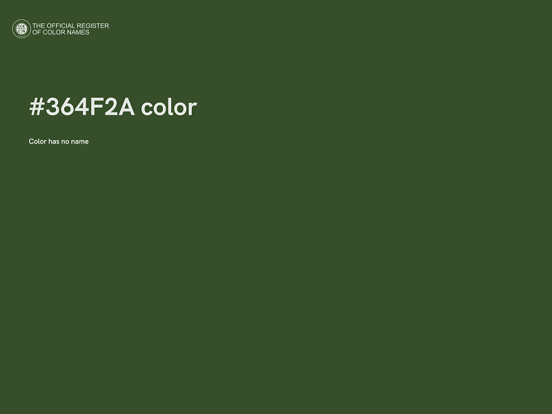 #364F2A color image