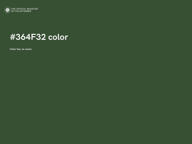 #364F32 color image