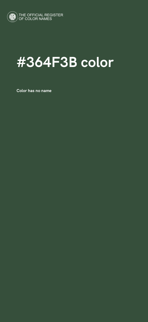 #364F3B color image