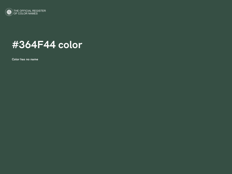 #364F44 color image
