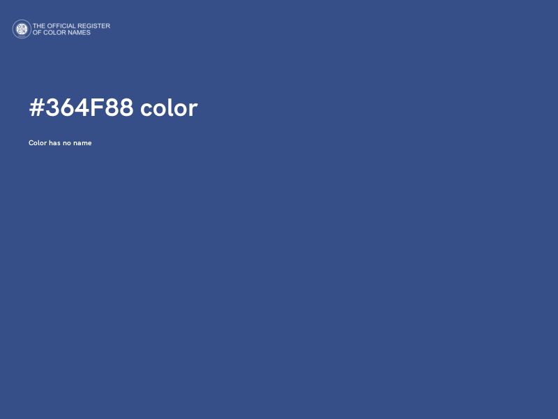 #364F88 color image