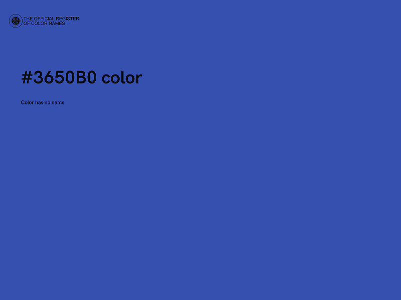 #3650B0 color image