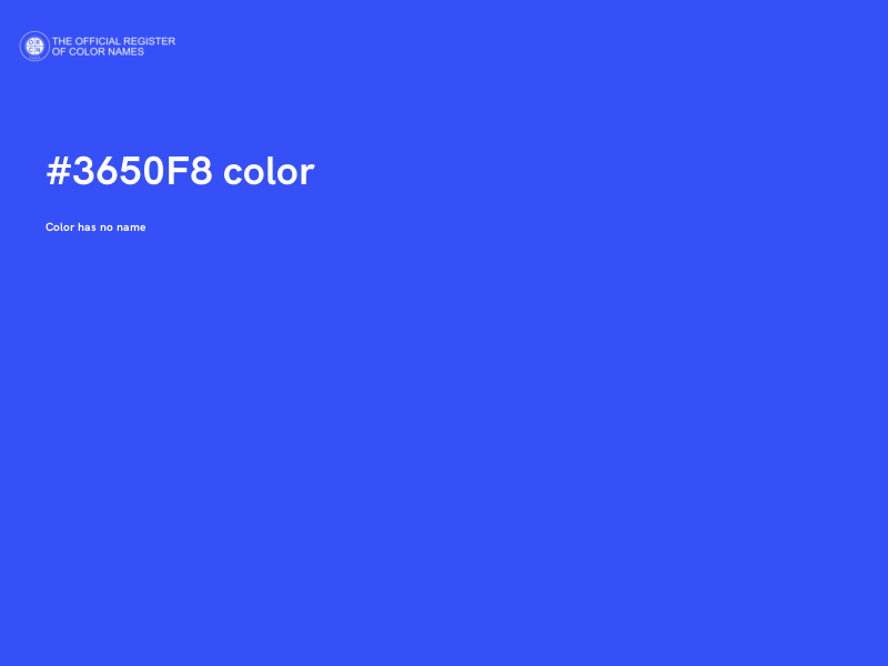 #3650F8 color image