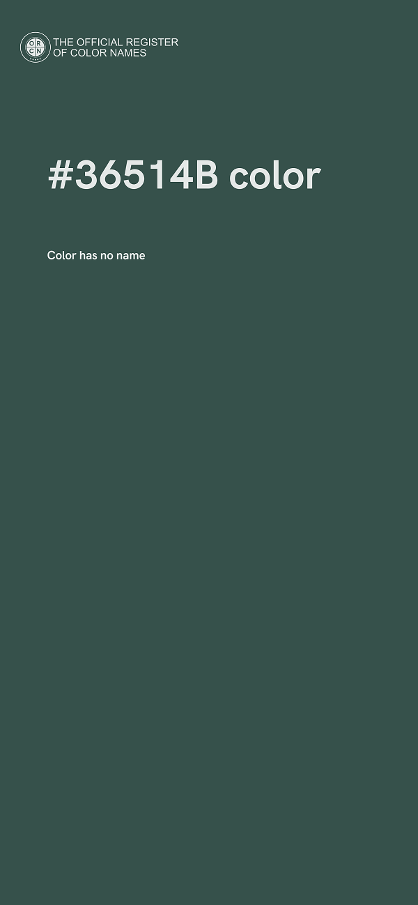 #36514B color image