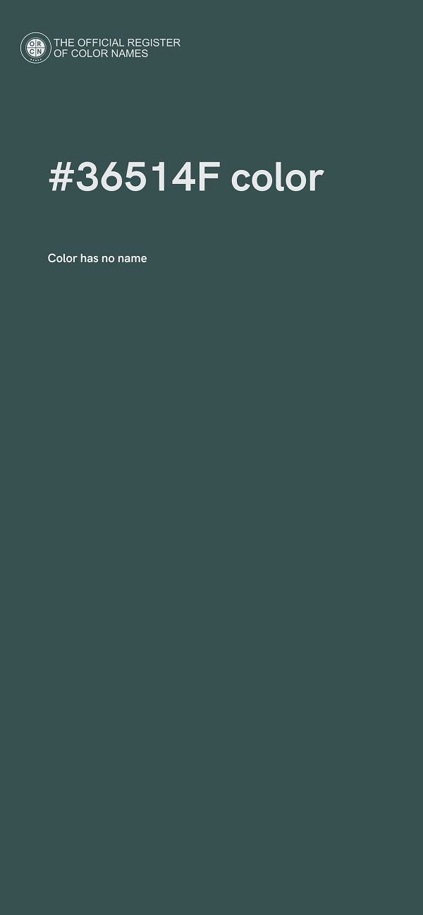 #36514F color image