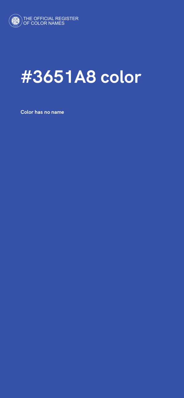 #3651A8 color image