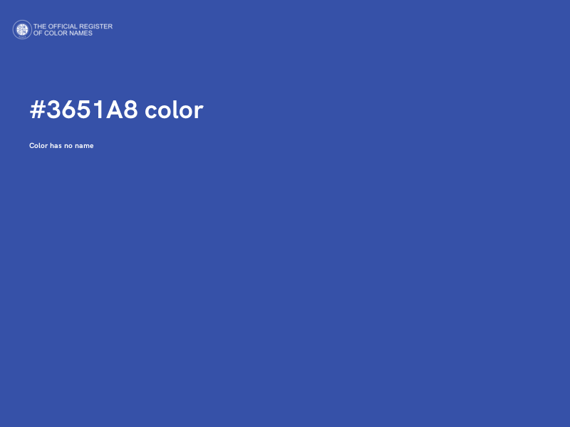 #3651A8 color image