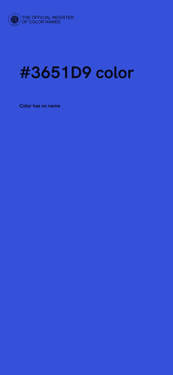 #3651D9 color image