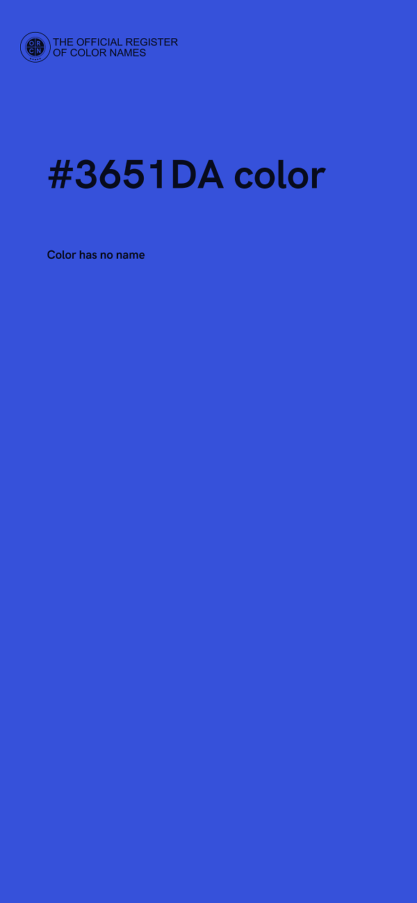 #3651DA color image