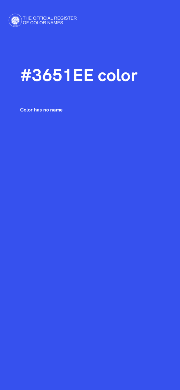 #3651EE color image