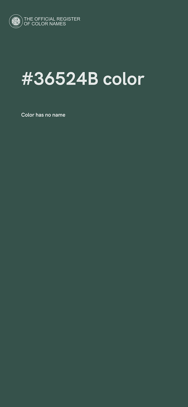 #36524B color image