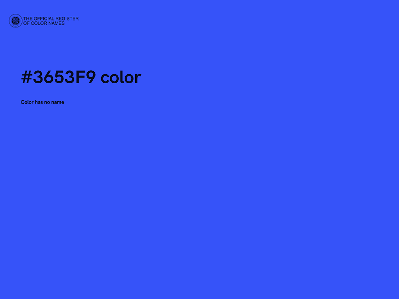 #3653F9 color image