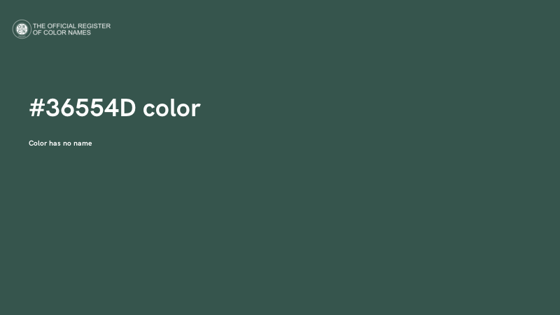 #36554D color image
