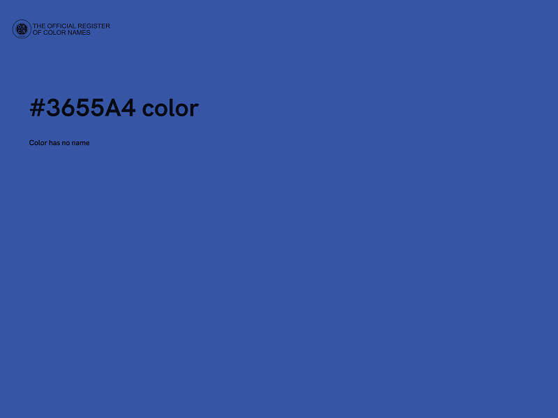 #3655A4 color image