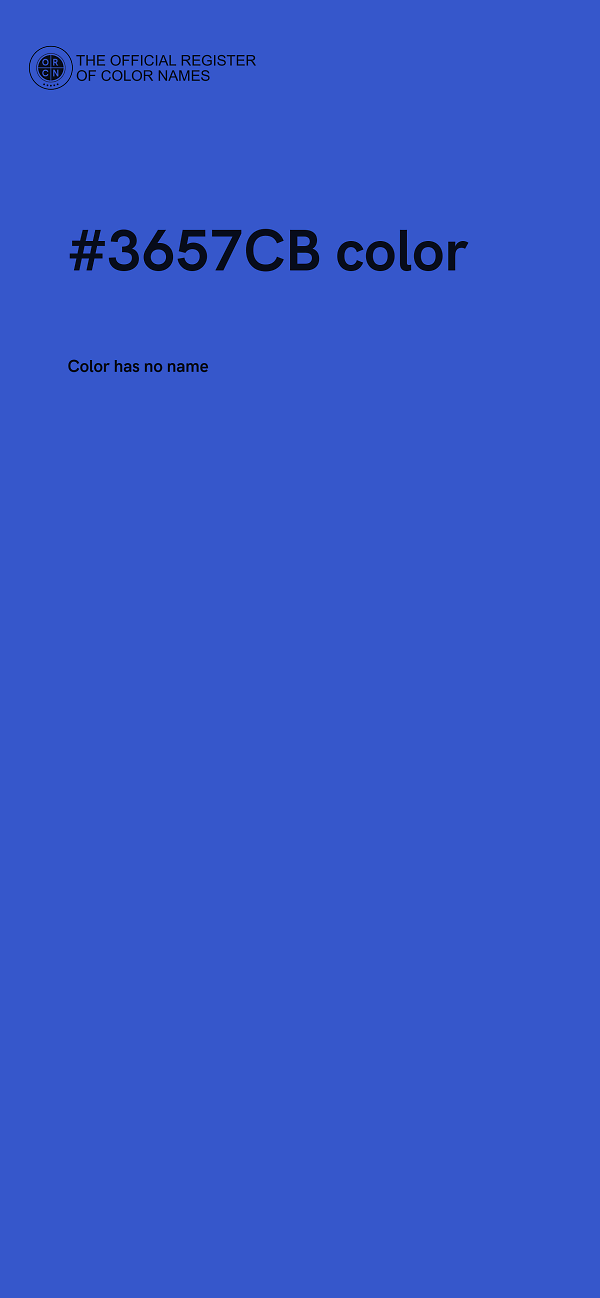 #3657CB color image