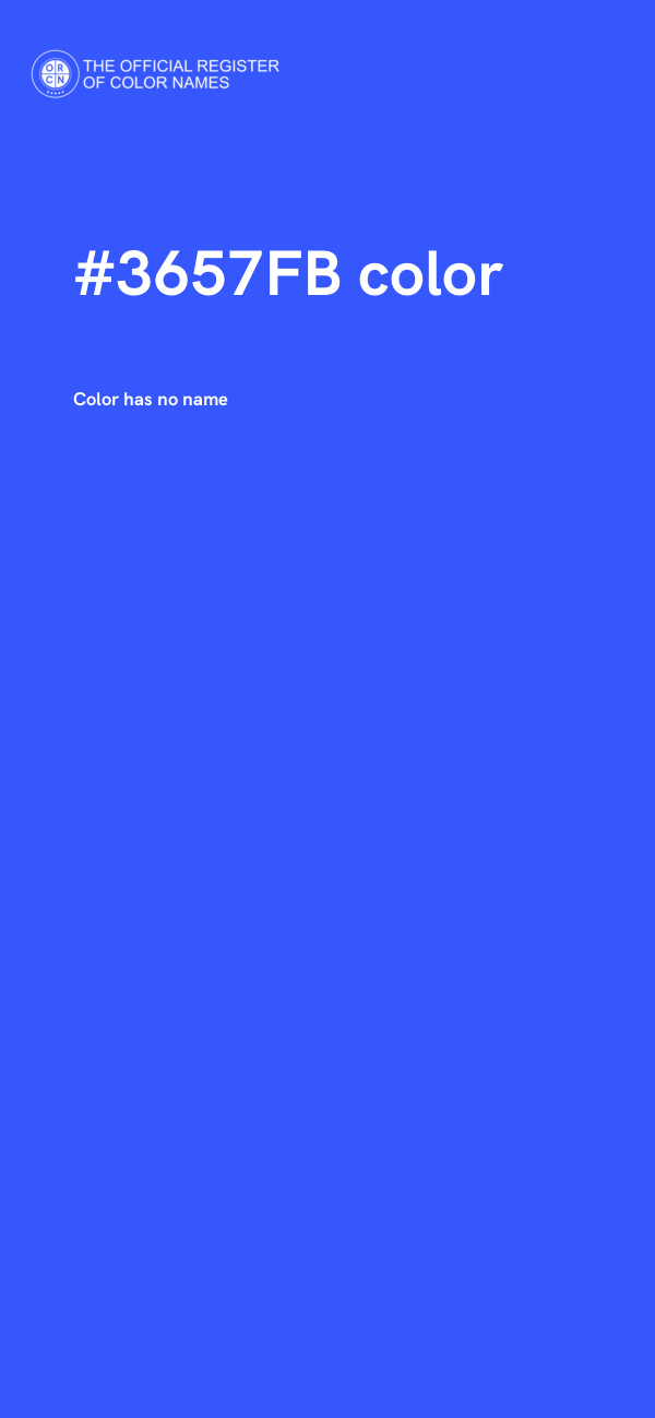 #3657FB color image
