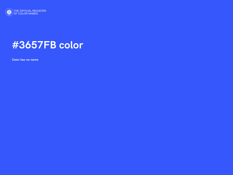 #3657FB color image