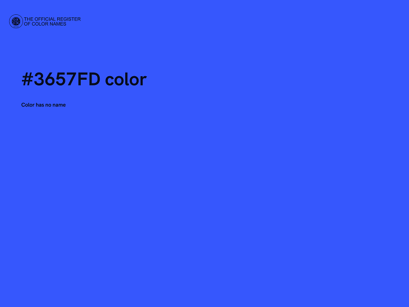 #3657FD color image